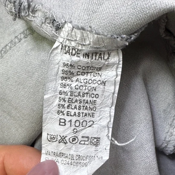 🐆 Made in Italy Leopard Print Jogger Pants Gray Black Women’s Casual Lounge - Picture 2 of 6